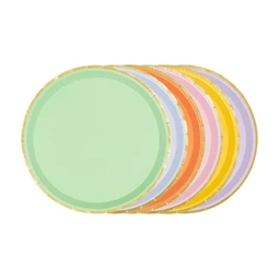 Papírtányér mix 21 cm S/6