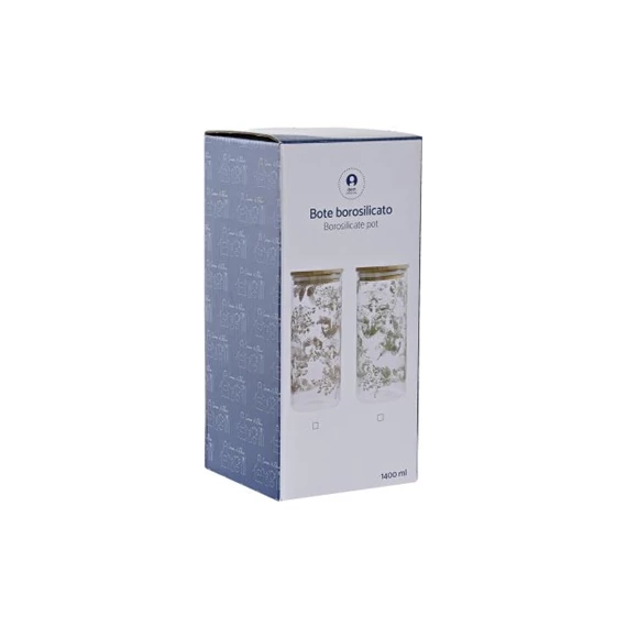 Tároló 10x10x22 cm 1400 ml 2 féle