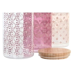 Tároló 10x10x22 cm 1400 ml 3 féle