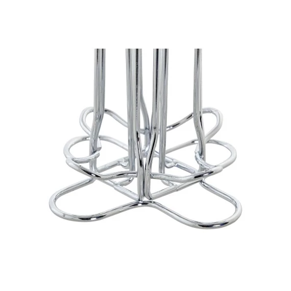 Tároló kávékapszulának krómozott 13x13x37 cm