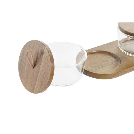 Tároló szett 20,5x10,5x7 cm S/3 240 ml