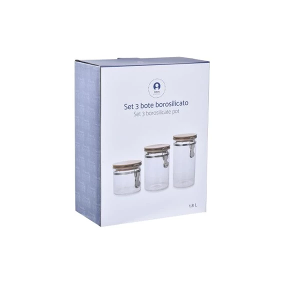 Tároló szett 10,5x10,5x27,7 cm S/3