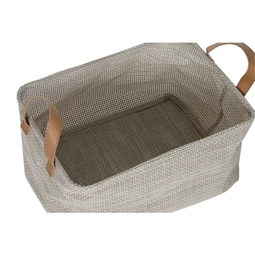 Tároló szett füllel 36x26x27 cm S/3