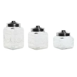 Tároló szett 12,5x12,5x22,5 cm S/3