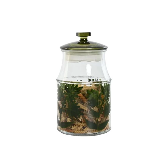 Tárolóedény szett virág mintás 1,2 L 11,,60x11,6x21 cm S/3