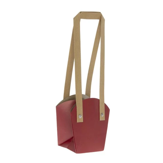 Tasak cserepes virághoz, füllel 16,5x11,5x18,5 cm