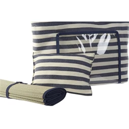 Táska szett csíkos 55x17x35 cm 2 féle S/3