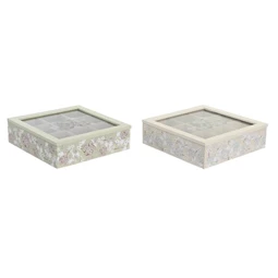 Teafilter tartó doboz 24x24x6,5 cm 2 féle