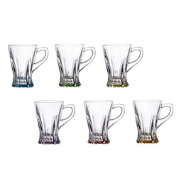 Teás csésze szett PLANTICA színezett talppal 150 ml 10,7 cm S/6