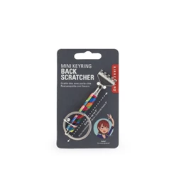 Teleszkópos hátvakaró kulcstartóval, mintás 15 cm