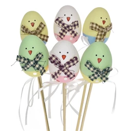 Tojás betűzős 6 cm S/6