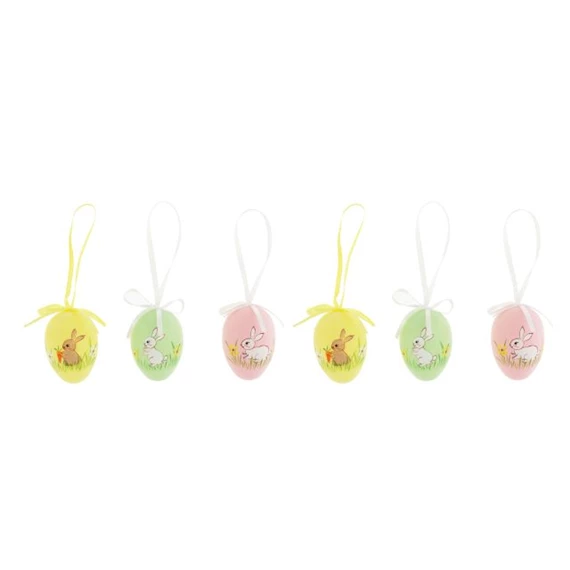 Tojás nyúllal, akasztós 5x3,5x35 cm S/12