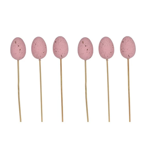 Tojás pöttyös, betűzős 5 cm S/6