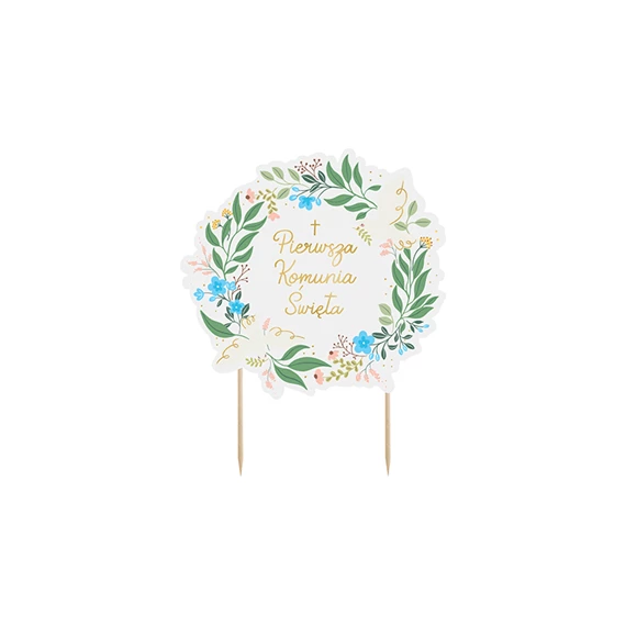 Tortadísz elsőáldozás 16,7x20 cm mix