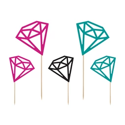 Tortadísz gyémántok 12,5-25,5 cm S/5