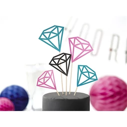 Tortadísz gyémántok 12,5-25,5 cm S/5