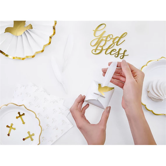 Tortadísz isten áldása arany 27,5 cm