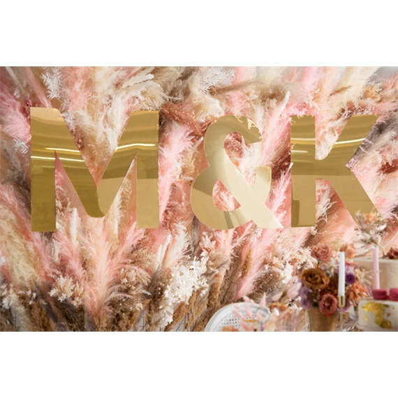 Tükör betű i arany 15x60 cm