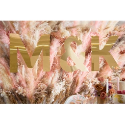 Tükör betű n arany 53x60 cm