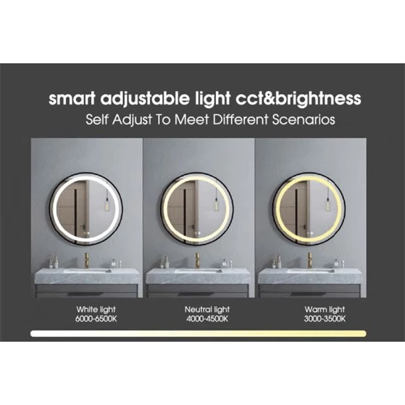 Tükör egész alakos, LED-es 50x0,5x150 cm