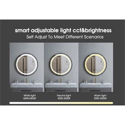 Tükör egész alakos, LED-es 50x2x150 cm