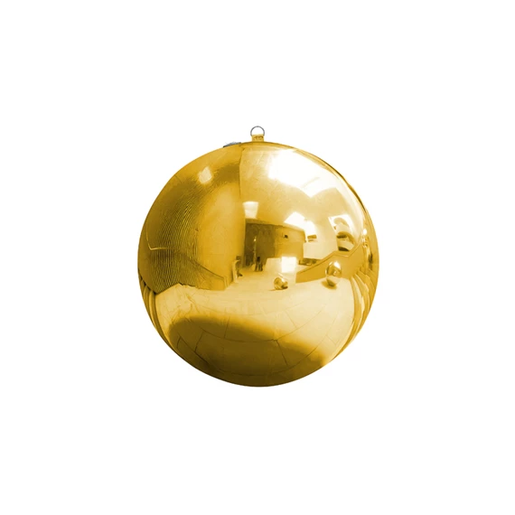 Felfújható tükörgömb, arany, kb. 90 cm