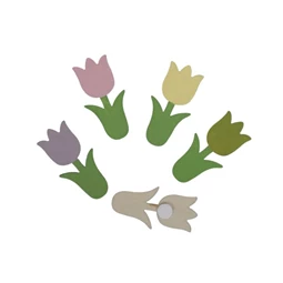 Tulipán öntapadós 3x6 cm S/36