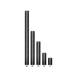 Tüll sima fekete 0,3 cm x 9 m