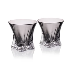 Tumbler pohár szett Cooper színezett talppal, arany szegéllyel 320 ml 9,5 cm S/6