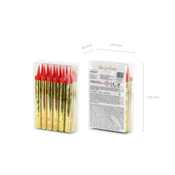 Tűzijáték tortához arany 12 cm S/12