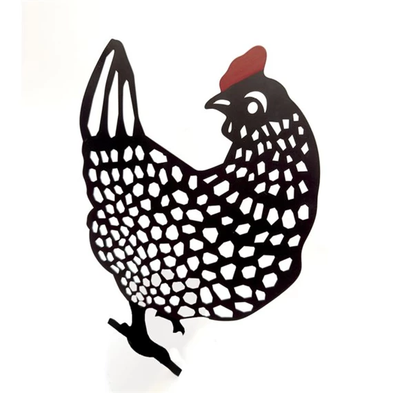 Tyúk sziluett leszúrható 35x64 cm