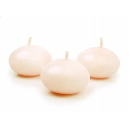 Úszógyertya 4 cm krém S/50