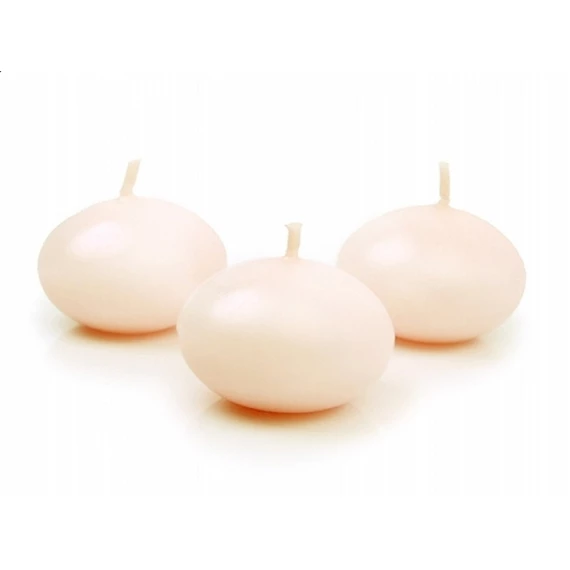 Úszógyertya 4 cm krém S/50