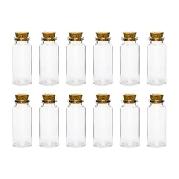 Üveg palackok parafa dugóval 7,5 cm S/12