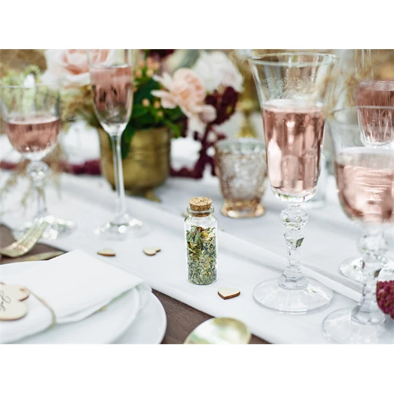 Üveg palackok parafa dugóval 7,5 cm S/12