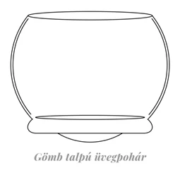 Whisky pohár gömb talppal, Swarovski kristállyal 360 ml S/6