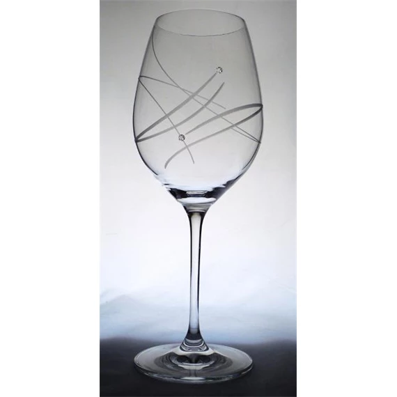 Boros pohár Swarovski kristállyal 470 ml 24x9,3 cm S/2