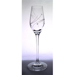 Pohár pálinkás, Swarovski dísszel 95 ml S/2