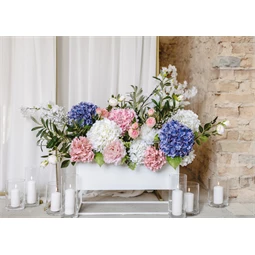 Üvegcső gyertyákhoz 13x17 cm