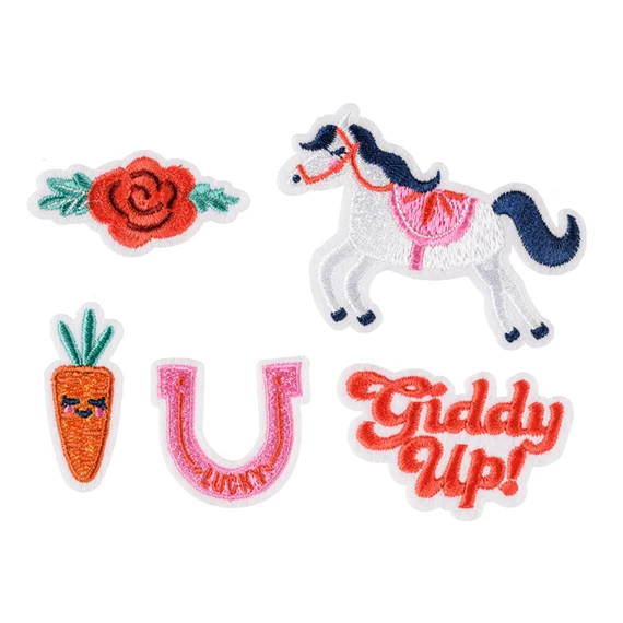 Vasalható matrica giddy up, mix, 2-7x3,5-7 cm S/5