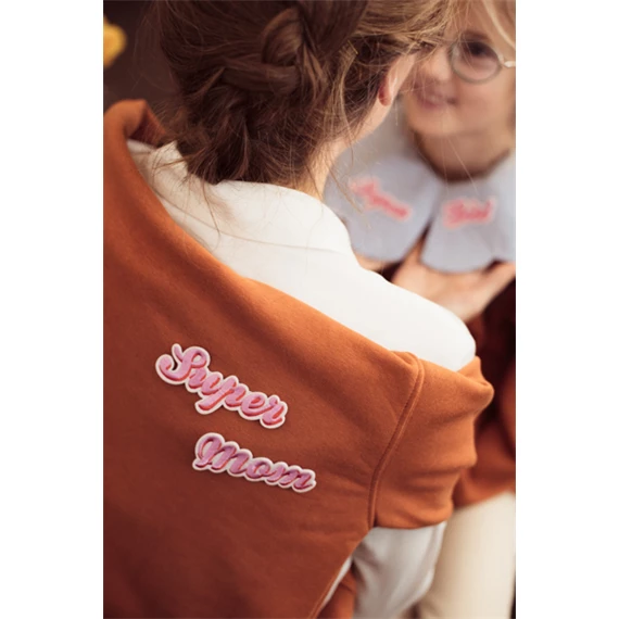 Vasalható matrica supermom, mix, 14x3,5-19,5x5 cm S/2