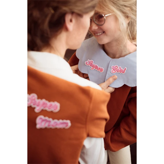 Vasalható matrica supermom, mix, 14x3,5-19,5x5 cm S/2