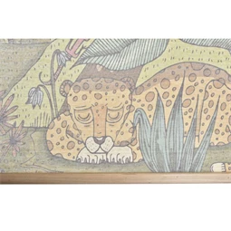 Vászon kép kötéllel, állatokkal 100x2x75 cm 2 féle