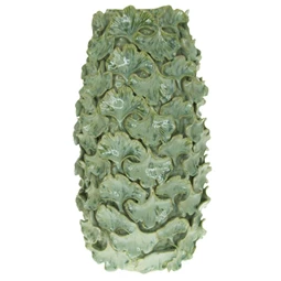 Váza 3D ginko levél mintával 27x26,5x50 cm