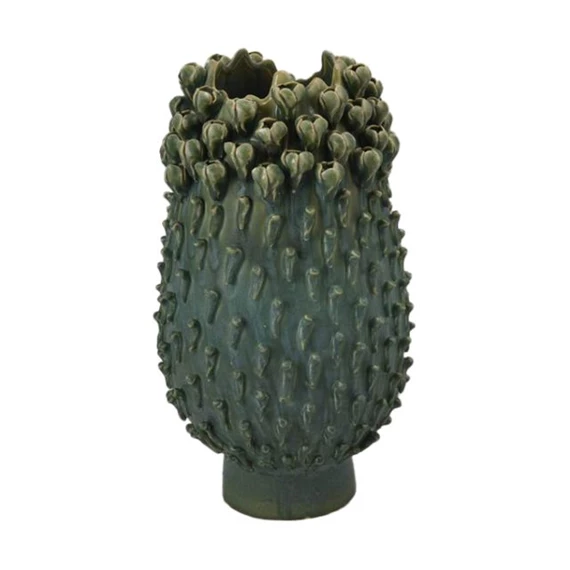 Váza 3D növény mintával 22,5x22,5x38,5 cm