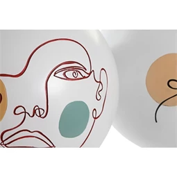 Váza absztrakt arccal 25,5x25,5x22 cm 2 féle