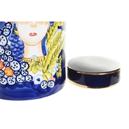 Váza női arc mintával 21x21x31 cm