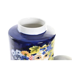 Váza női arc mintával 21x21x31 cm