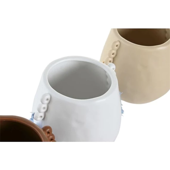 Váza bojtos 15x13,5x12,5 cm 3 féle