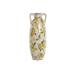 Váza citrom mintás 13x13x35 cm